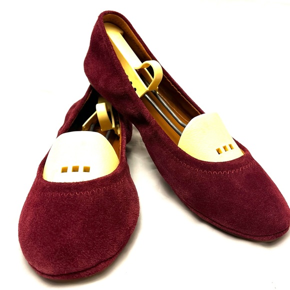Lucky Brand Burgundy Ballet Flats LP- Erin 8,5 - Picture 3 of 11